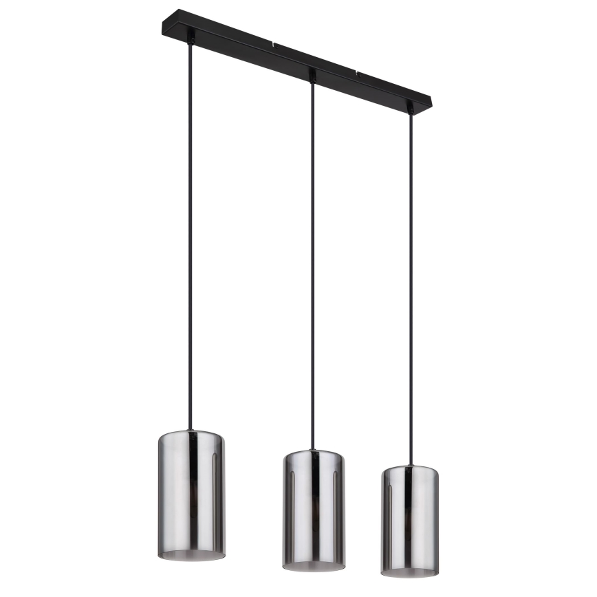 Globo - Luster na lanku 3xE14/25W/230V čierna