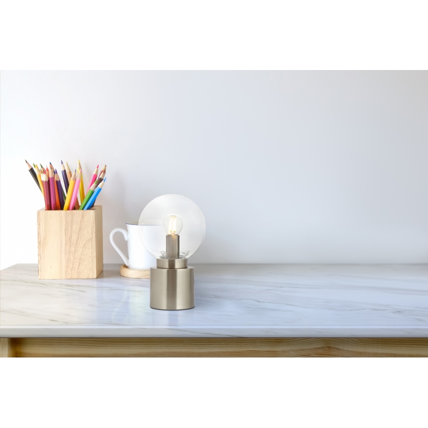 Globo - Stolná lampa 1xE14/25W/230V lesklý chróm
