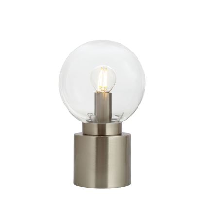 Globo - Stolná lampa 1xE14/25W/230V lesklý chróm