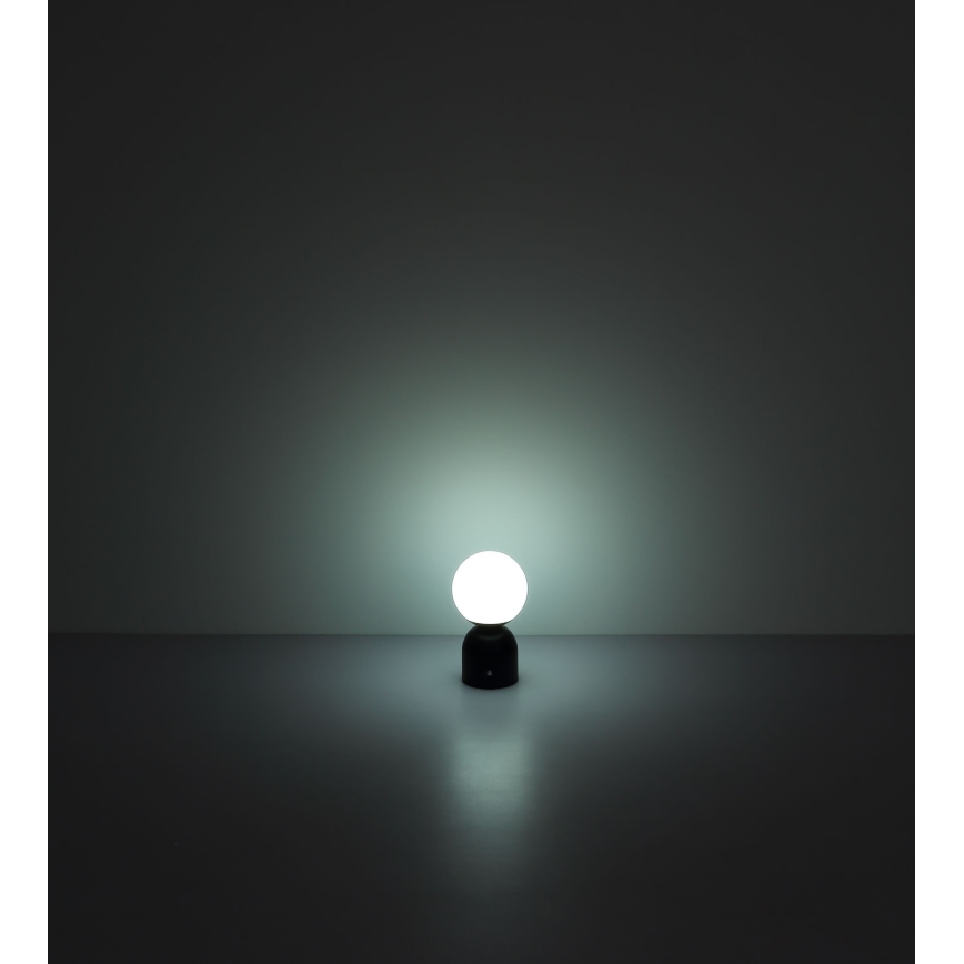 Globo - LED Stmievateľná dotyková stolná lampa LED/2,5W/3,7V 2700/4000/65000K 1800 mAh USB čierna