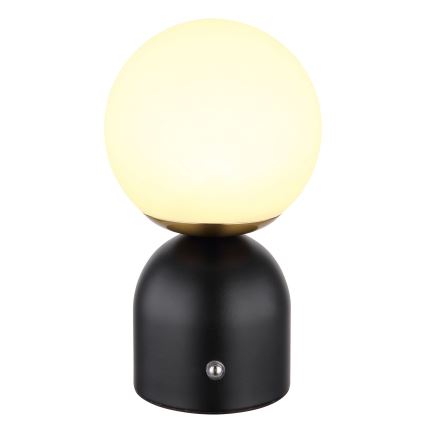 Globo - LED Stmievateľná dotyková stolná lampa LED/2,5W/3,7V 2700/4000/65000K 1800 mAh USB čierna