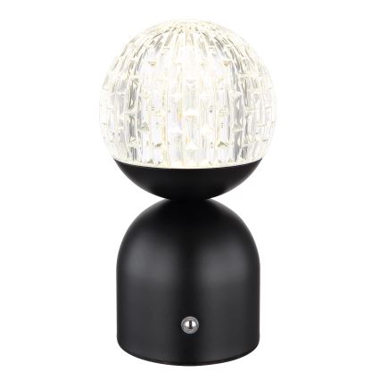 Globo - LED Stmievateľná dotyková stolná lampa LED/2,5W/3,7V 2700/4000/6500K 1800 mAh USB čierna