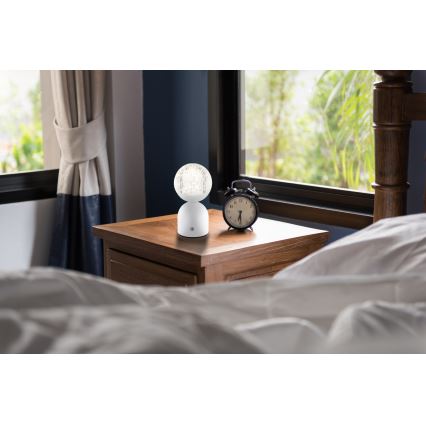 Globo - LED Stmievateľná dotyková stolná lampa LED/2,5W/3,7V 2700/4000/65000K 1800 mAh USB biela
