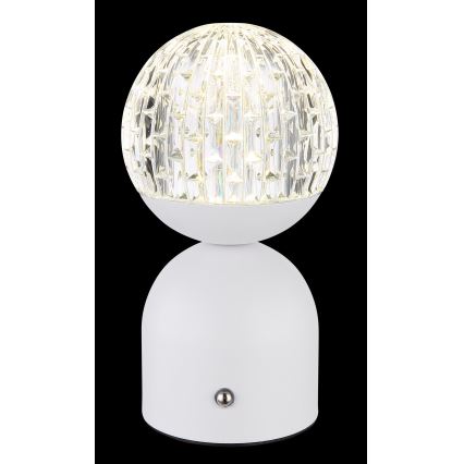 Globo - LED Stmievateľná dotyková stolná lampa LED/2,5W/3,7V 2700/4000/65000K 1800 mAh USB biela