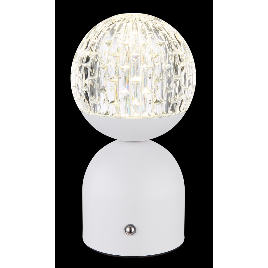 Globo - LED Stmievateľná dotyková stolná lampa LED/2,5W/3,7V 2700/4000/65000K 1800 mAh USB biela