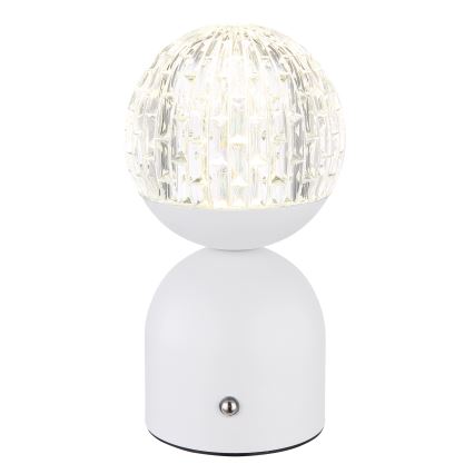 Globo - LED Stmievateľná dotyková stolná lampa LED/2,5W/3,7V 2700/4000/65000K 1800 mAh USB biela