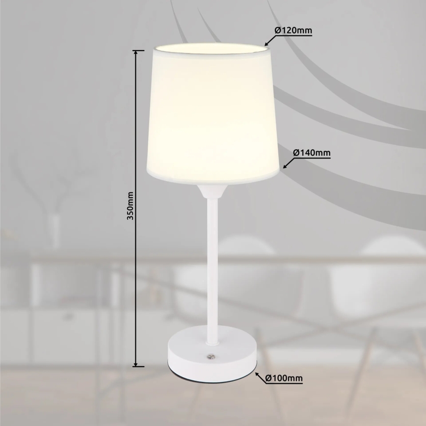 Globo - LED Stmievateľná nabíjacia dotyková stolná lampa LED/2,5W/3,7V 2700/4000/6500K 1800 mAh biela