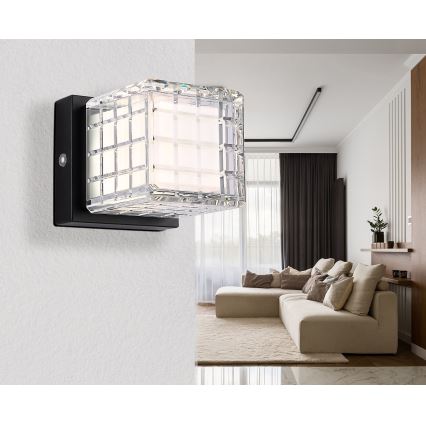 Globo - LED Stmievateľná dotyková stolná lampa LED/2,5W/3,7V 2700K/4000K/6500K 1800 mAh USB čierna