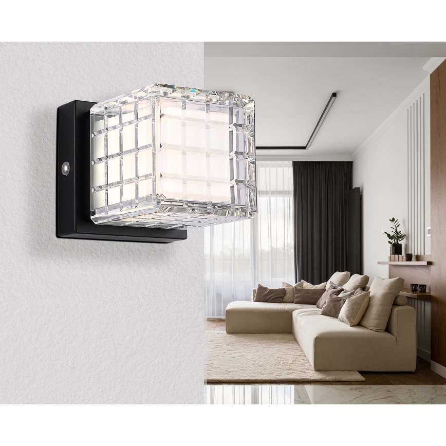 Globo - LED Stmievateľná dotyková stolná lampa LED/2,5W/3,7V 2700K/4000K/6500K 1800 mAh USB čierna