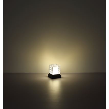 Globo - LED Stmievateľná dotyková stolná lampa LED/2,5W/3,7V 2700K/4000K/6500K 1800 mAh USB čierna