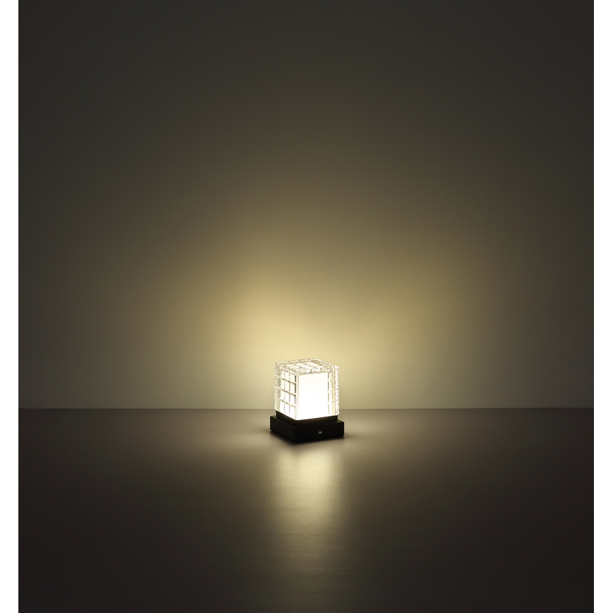 Globo - LED Stmievateľná dotyková stolná lampa LED/2,5W/3,7V 2700K/4000K/6500K 1800 mAh USB čierna