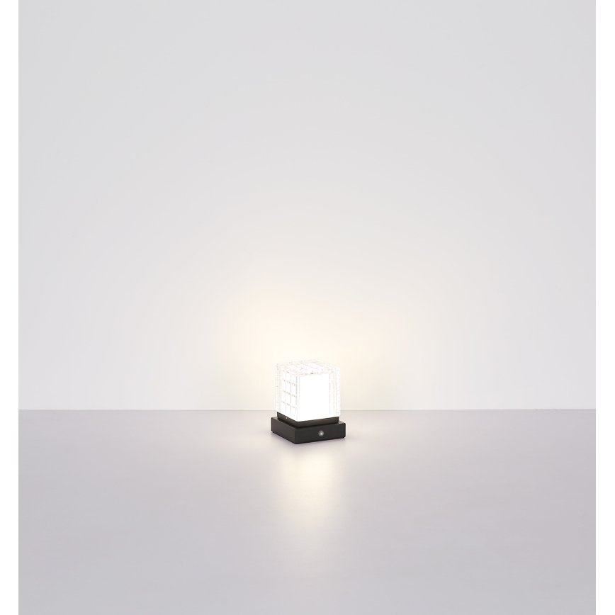 Globo - LED Stmievateľná dotyková stolná lampa LED/2,5W/3,7V 2700K/4000K/6500K 1800 mAh USB čierna