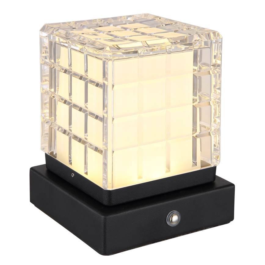 Globo - LED Stmievateľná dotyková stolná lampa LED/2,5W/3,7V 2700K/4000K/6500K 1800 mAh USB čierna