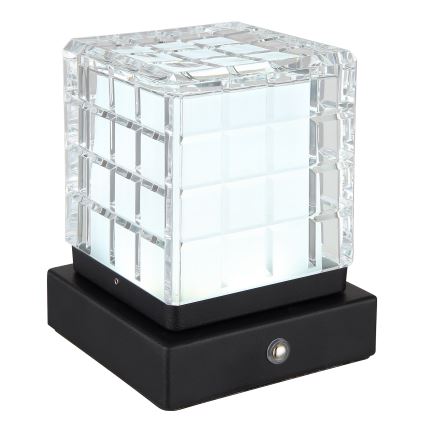Globo - LED Stmievateľná dotyková stolná lampa LED/2,5W/3,7V 2700K/4000K/6500K 1800 mAh USB čierna