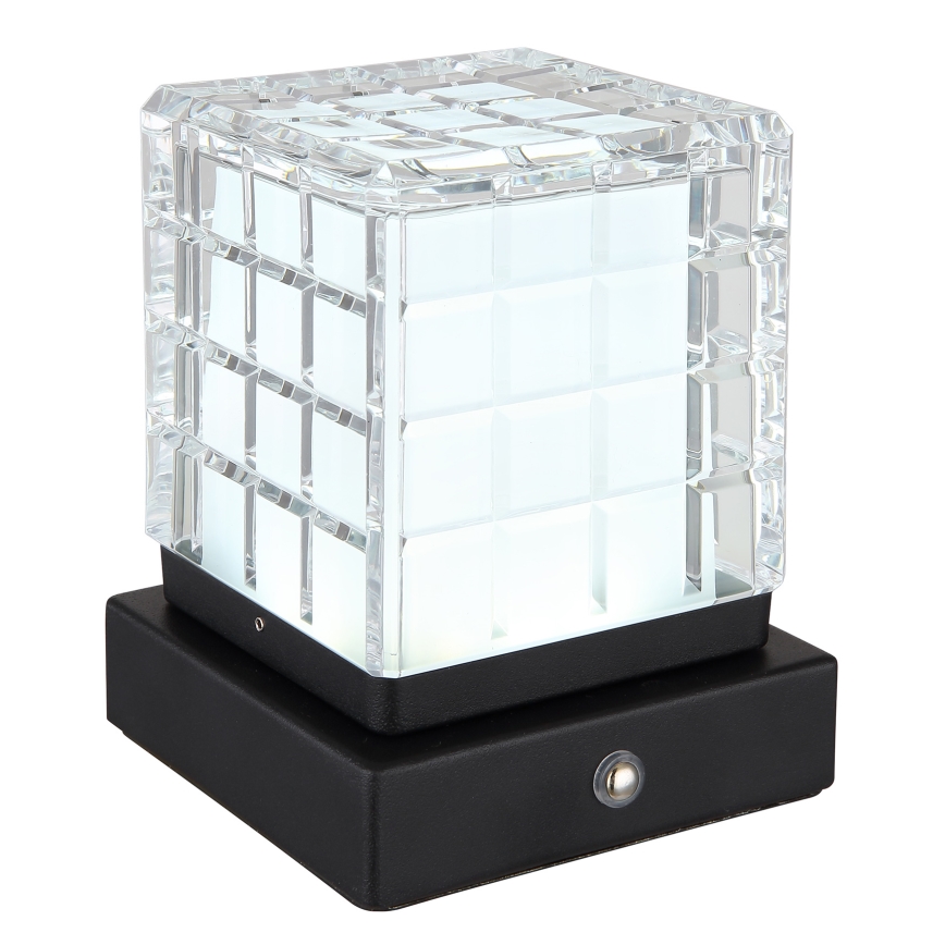 Globo - LED Stmievateľná dotyková stolná lampa LED/2,5W/3,7V 2700K/4000K/6500K 1800 mAh USB čierna