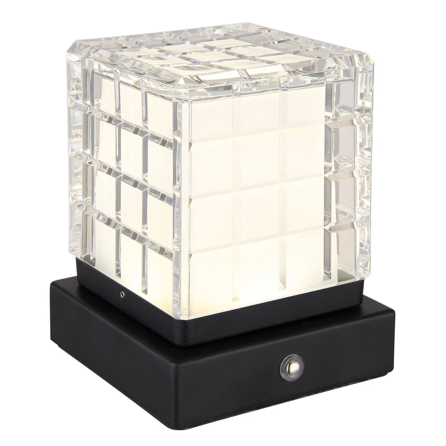Globo - LED Stmievateľná dotyková stolná lampa LED/2,5W/3,7V 2700K/4000K/6500K 1800 mAh USB čierna