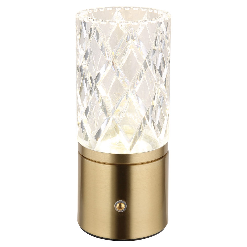 Globo - LED Stmievateľná dotyková stolná lampa LED/2,5W/3,7V 2700K/4000K/6500K 1800 mAh USB zlatá