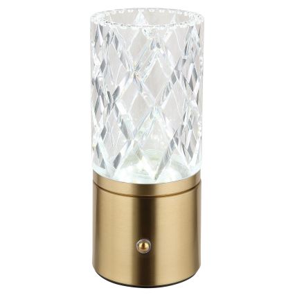 Globo - LED Stmievateľná dotyková stolná lampa LED/2,5W/3,7V 2700K/4000K/6500K 1800 mAh USB zlatá