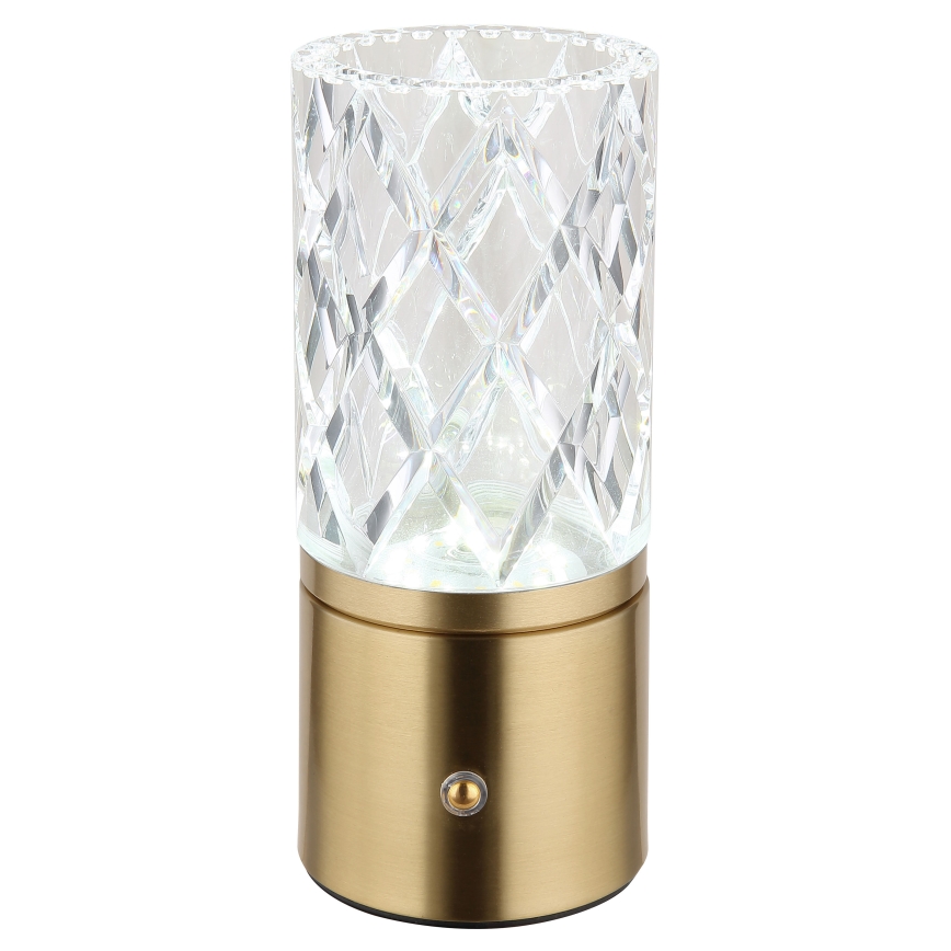 Globo - LED Stmievateľná dotyková stolná lampa LED/2,5W/3,7V 2700K/4000K/6500K 1800 mAh USB zlatá