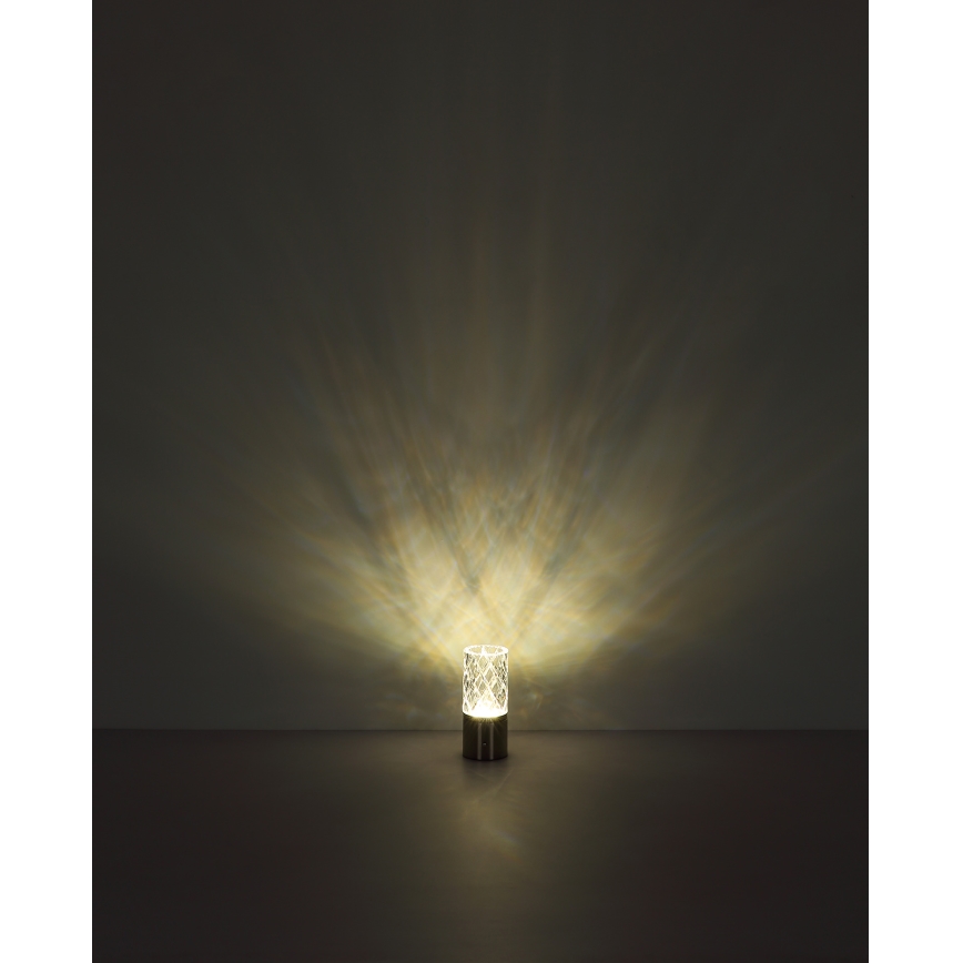 Globo - LED Stmievateľná dotyková stolná lampa LED/2,5W/3,7V 2700K/4000K/6500K 1800 mAh USB zlatá