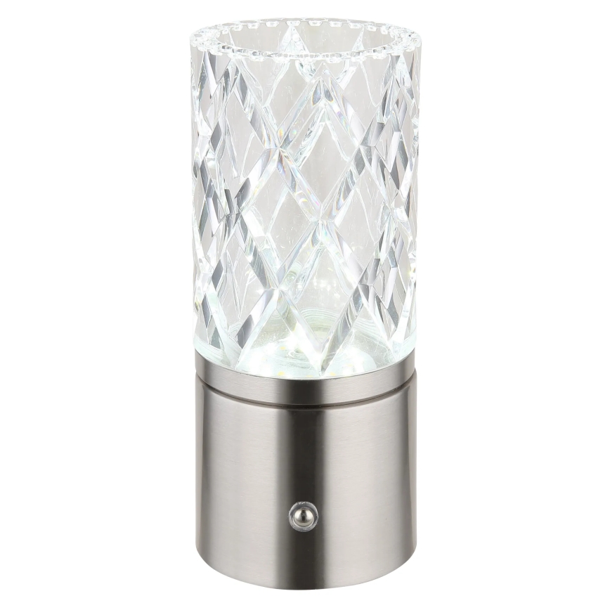 Globo - LED Stmievateľná dotyková stolná lampa LED/2,5W/3,7V 2700K/4000K/6500K 1800 mAh USB matný chróm