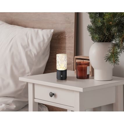 Globo - LED Stmievateľná dotyková stolná lampa LED/2,5W/3,7V 2700K/4000K/6500K 1800 mAh USB čierna