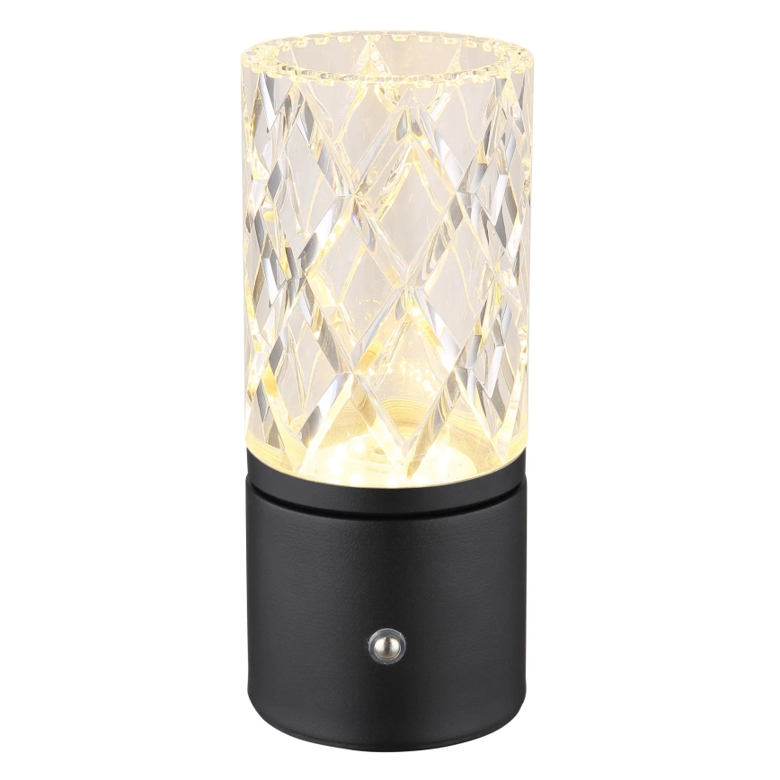 Globo - LED Stmievateľná dotyková stolná lampa LED/2,5W/3,7V 2700K/4000K/6500K 1800 mAh USB čierna