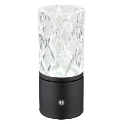 Globo - LED Stmievateľná dotyková stolná lampa LED/2,5W/3,7V 2700K/4000K/6500K 1800 mAh USB čierna