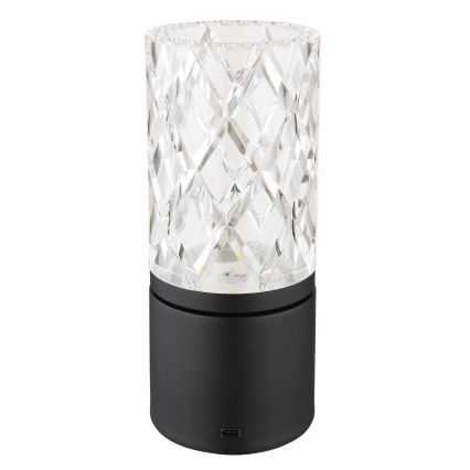 Globo - LED Stmievateľná dotyková stolná lampa LED/2,5W/3,7V 2700K/4000K/6500K 1800 mAh USB čierna