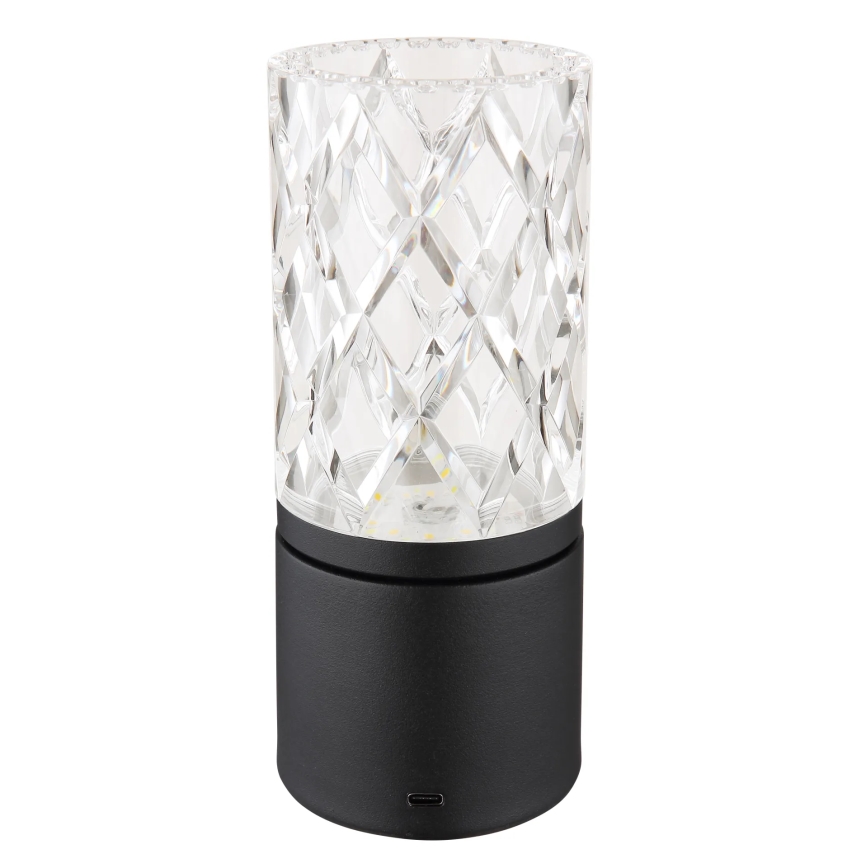 Globo - LED Stmievateľná dotyková stolná lampa LED/2,5W/3,7V 2700K/4000K/6500K 1800 mAh USB čierna