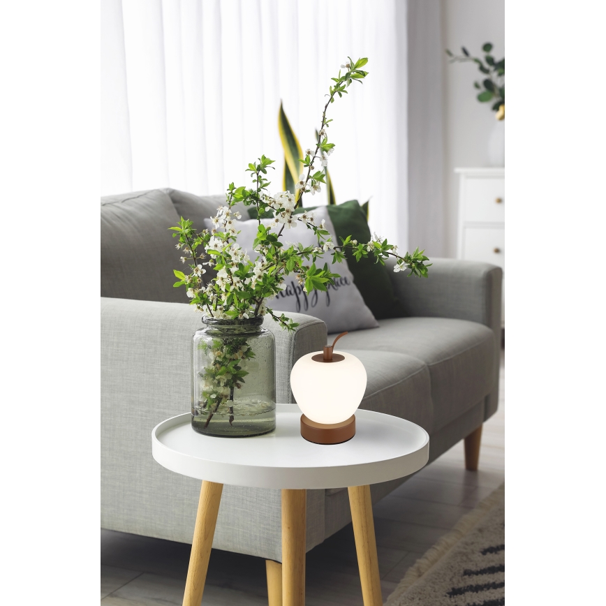 Globo - LED Stmievateľná dotyková stolná lampa LED/2W/3,7V 2700K/4000K/6500K 1200 mAh USB hnedá