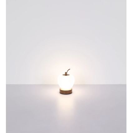 Globo - LED Stmievateľná dotyková stolná lampa LED/2W/3,7V 2700K/4000K/6500K 1200 mAh USB hnedá
