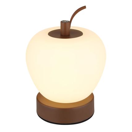 Globo - LED Stmievateľná dotyková stolná lampa LED/2W/3,7V 2700K/4000K/6500K 1200 mAh USB hnedá