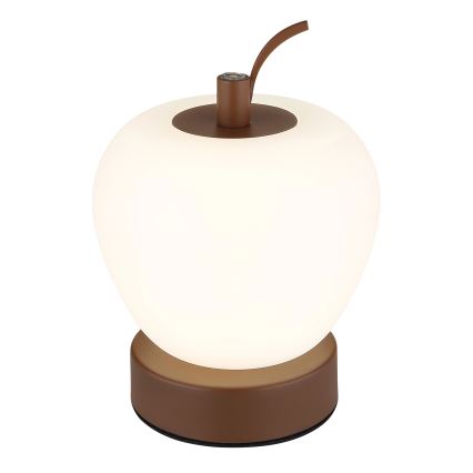 Globo - LED Stmievateľná dotyková stolná lampa LED/2W/3,7V 2700K/4000K/6500K 1200 mAh USB hnedá