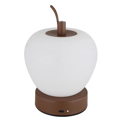 Globo - LED Stmievateľná dotyková stolná lampa LED/2W/3,7V 2700K/4000K/6500K 1200 mAh USB hnedá