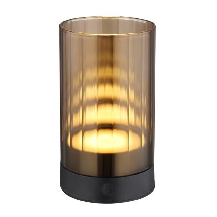 Globo - LED Vonkajšia stmievateľná nabíjacia dotyková stolná lampa LED/2W/3,7V 2700/4000/6500K 1200mAh IP44 hnedá