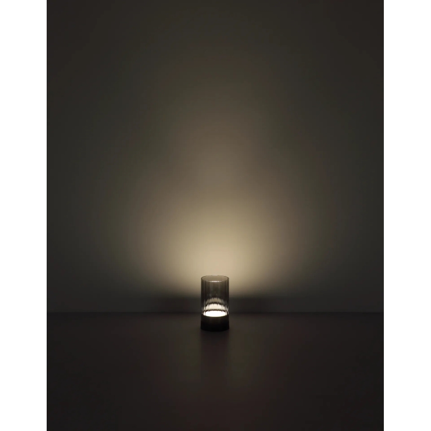 Globo - LED Vonkajšia stmievateľná nabíjacia dotyková stolná lampa LED/2W/3,7V 2700/4000/6500K 1200mAh IP44 šedá