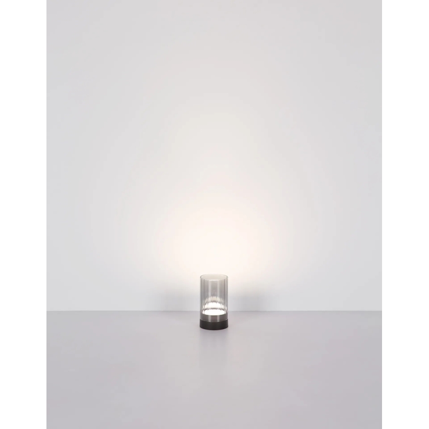 Globo - LED Vonkajšia stmievateľná nabíjacia dotyková stolná lampa LED/2W/3,7V 2700/4000/6500K 1200mAh IP44 šedá