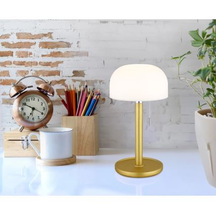 Globo - LED Nabíjacia stolná lampa LED/1,5W/3,7V 3000/4200/6000K 1800mAh mosadz