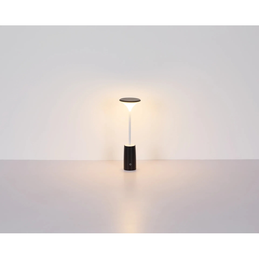 Globo - LED Stmievateľná nabíjacia dotyková stolná lampa LED/1,2W/3,7V 3000K 1500mAh čierna