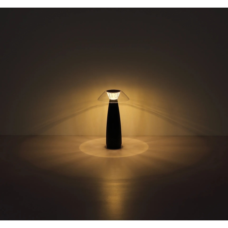 Globo - LED Stmievateľná nabíjacia dotyková stolná lampa LED/1W/3,7V 3000K 1200mAh čierna