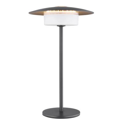 Globo - LED Vonkajšia nabíjacia dotyková stolná lampa LED/3W/3,7V 1800/2700/3000K IP44 1800 mAh šedá