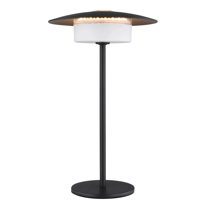 Globo - LED Vonkajšia nabíjacia dotyková stolná lampa LED/3W/3,7V 1800/2700/3000K IP44 1800 mAh čierna