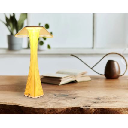 Globo - LED Stmievateľná nabíjacia stolná lampa LED/2,5W/3,7V 1200mAh 2700K/4500K/6500K zlatá