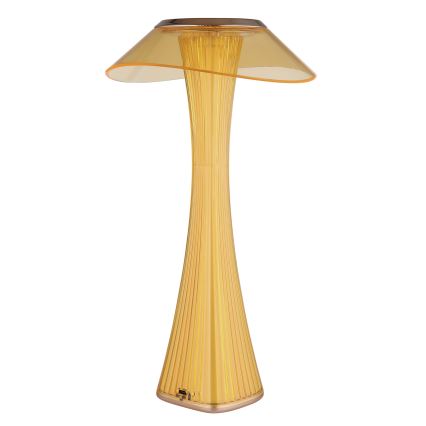 Globo - LED Stmievateľná nabíjacia stolná lampa LED/2,5W/3,7V 1200mAh 2700K/4500K/6500K zlatá