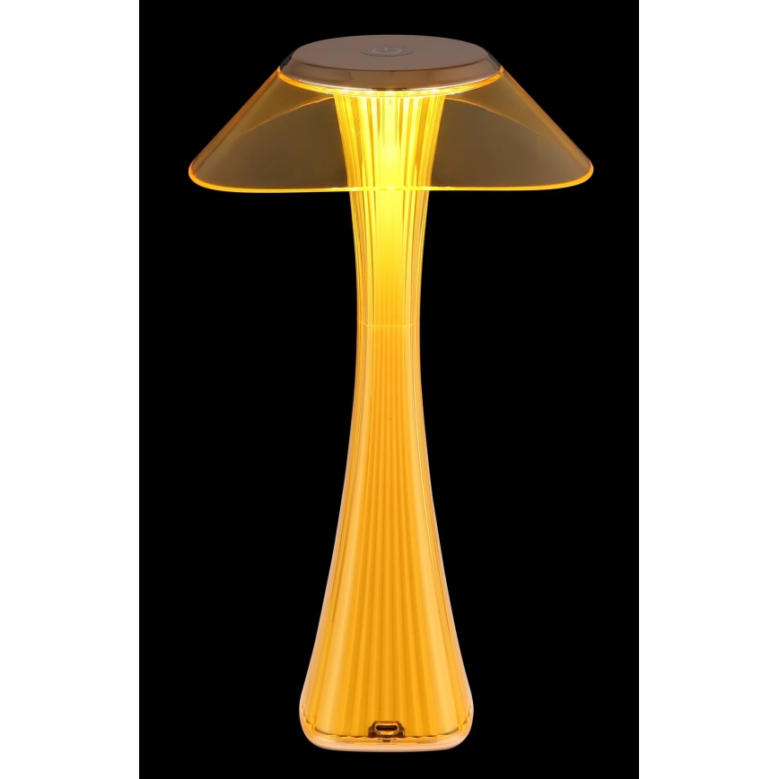 Globo - LED Stmievateľná nabíjacia stolná lampa LED/2,5W/3,7V 1200mAh 2700K/4500K/6500K zlatá