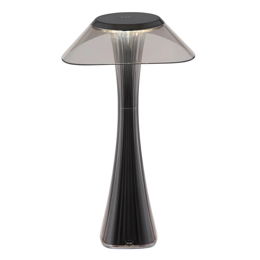 Globo - LED Stmievateľná nabíjacia stolná lampa LED/2,5W/3,7V 1200mAh 2700K/4500K/6500K čierna