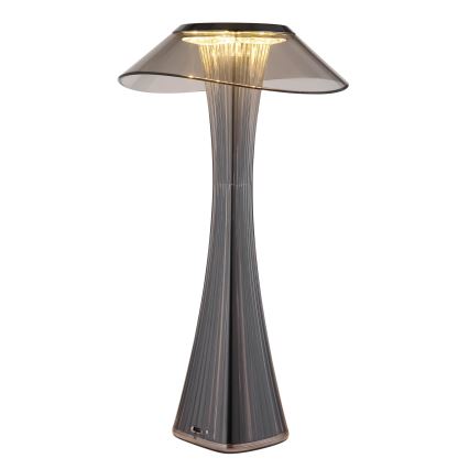 Globo - LED Stmievateľná nabíjacia stolná lampa LED/2,5W/3,7V 1200mAh 2700K/4500K/6500K čierna