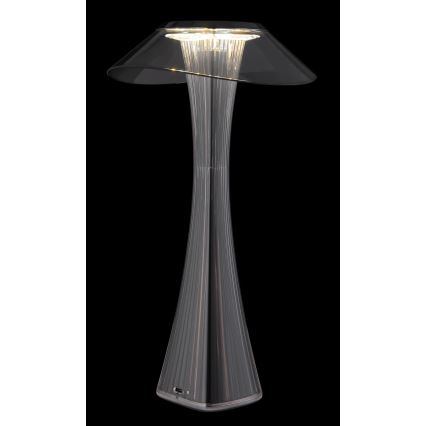 Globo - LED Stmievateľná nabíjacia stolná lampa LED/2,5W/3,7V 1200mAh 2700K/4500K/6500K čierna