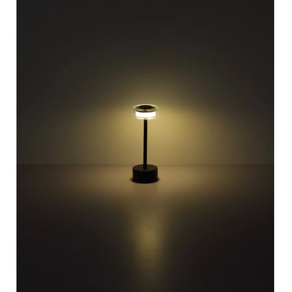 Globo - LED Stmievateľná nabíjacia dotyková stolná lampa LED/2,5W/3,7V 2700/4000/6500K 1800mAh čierna